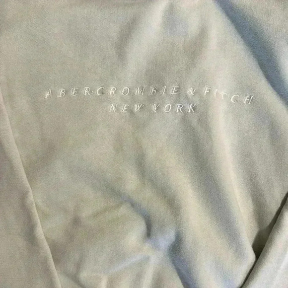 Women’s Abercrombie & Fitch Soft Collection Crop Hoodie, Size S, Mint Green - Picture 2 of 2
